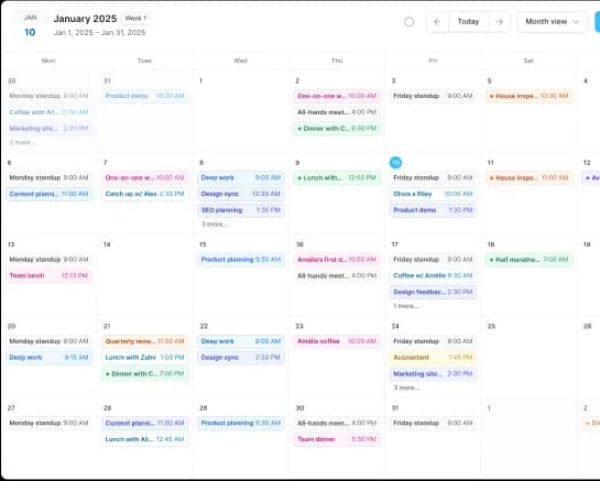 Appointment scheduling calendar