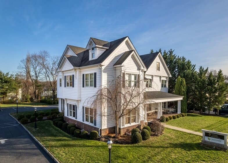 Exterior of building that houses Opus Virtual Offices located in Middletown, New Jersey