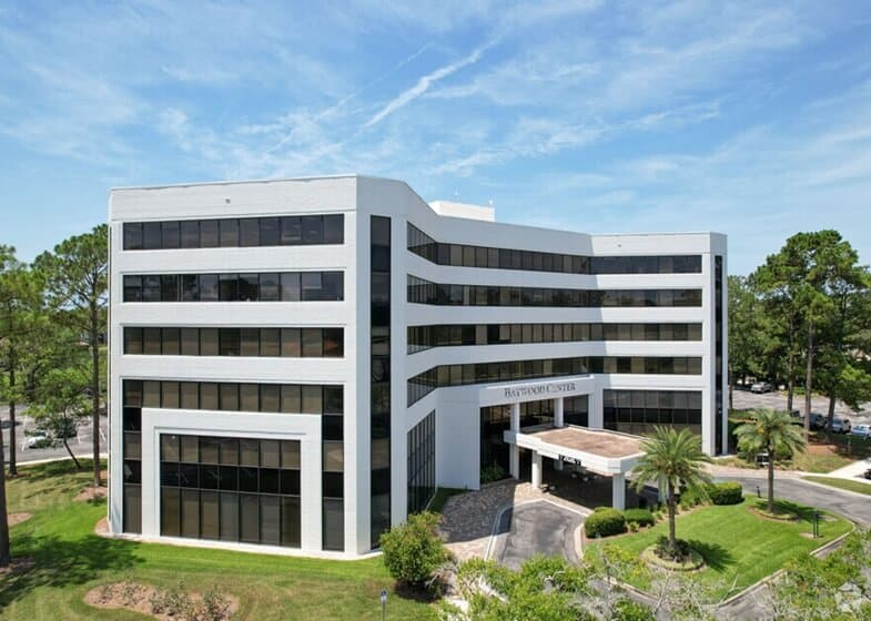 Exterior of building that houses Opus Virtual Offices located in Jacksonville, Florida