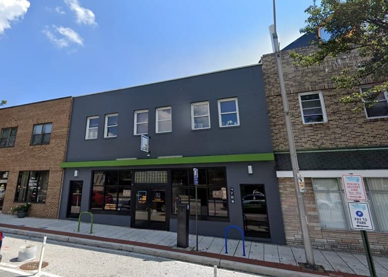 Exterior of building that houses Opus Virtual Offices located in Baltimore, Maryland