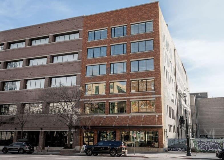 Exterior of building that houses Opus Virtual Offices located in Salt Lake City, Utah