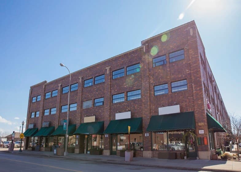 Exterior of building that houses Opus Virtual Offices located in Sioux Falls, South Dakota