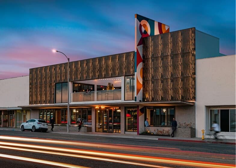 Exterior of building that houses Opus Virtual Offices located in Bellflower, California