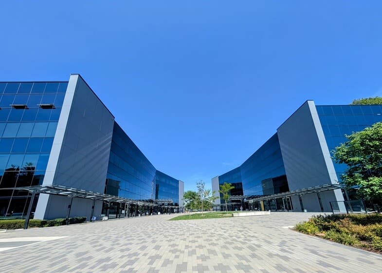 Exterior of building that houses Opus Virtual Offices located in Surrey, British Columbia