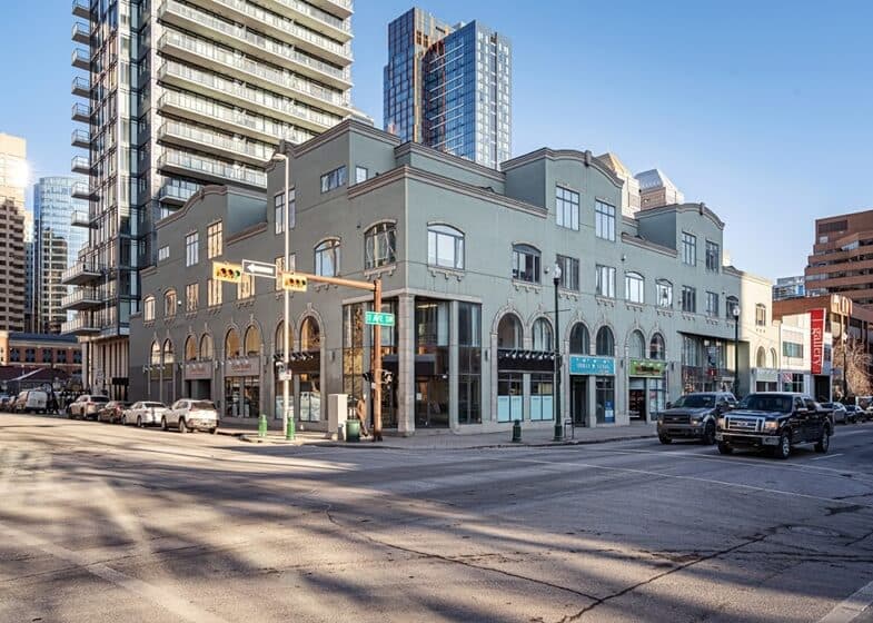 Exterior of building that houses Opus Virtual Offices located in Calgary, Alberta