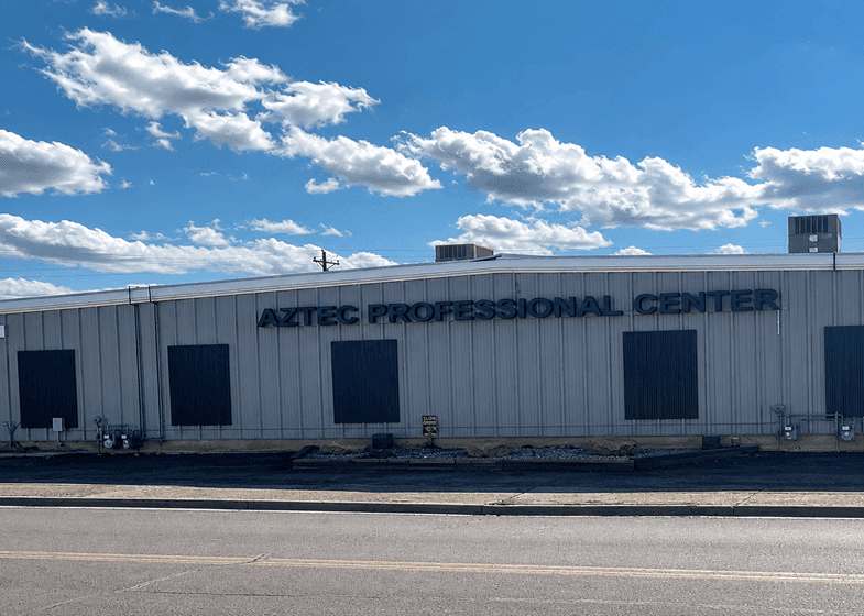 Exterior of building that houses Opus Virtual Offices located in Gallup, New Mexico