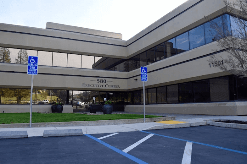 Exterior of building that houses Opus Virtual Offices located in Dublin, California