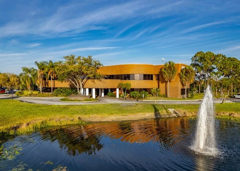 Exterior of building that houses Opus Virtual Offices located in Clearwater, Florida