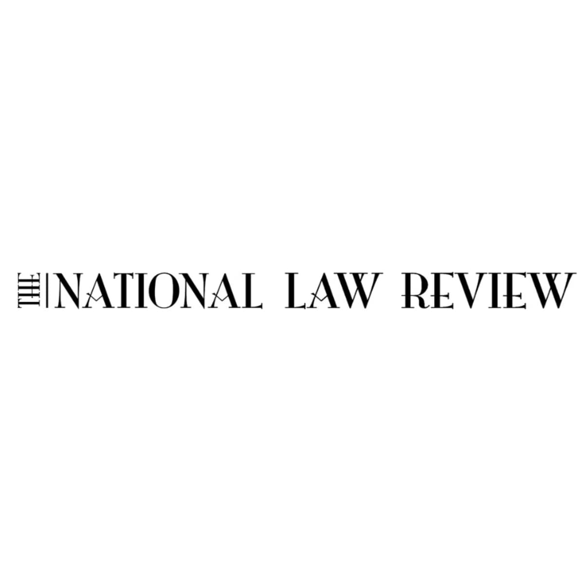 The National Law Review logo in black serif capitals