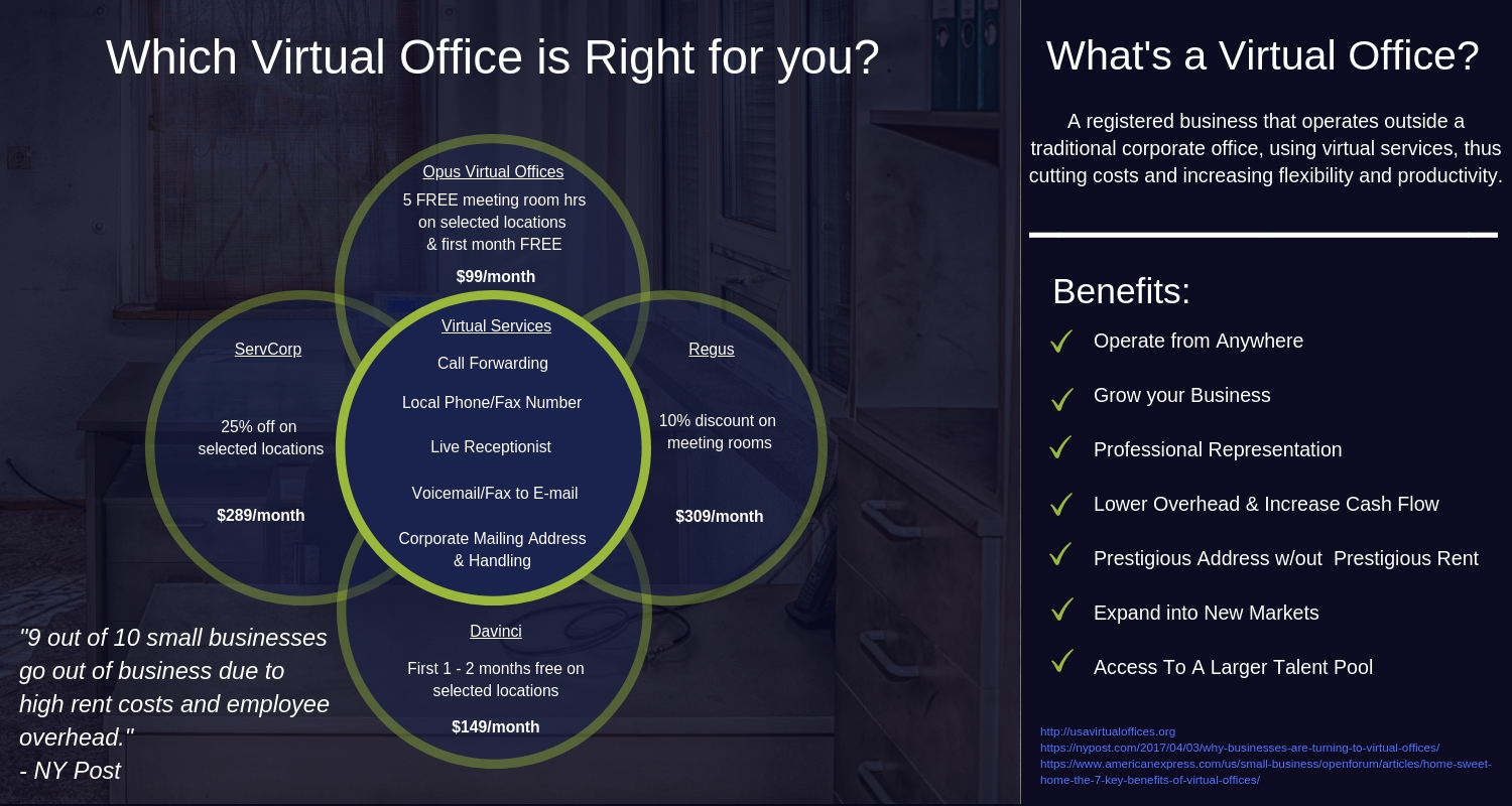 Virtual Office Solutions (Infographic)