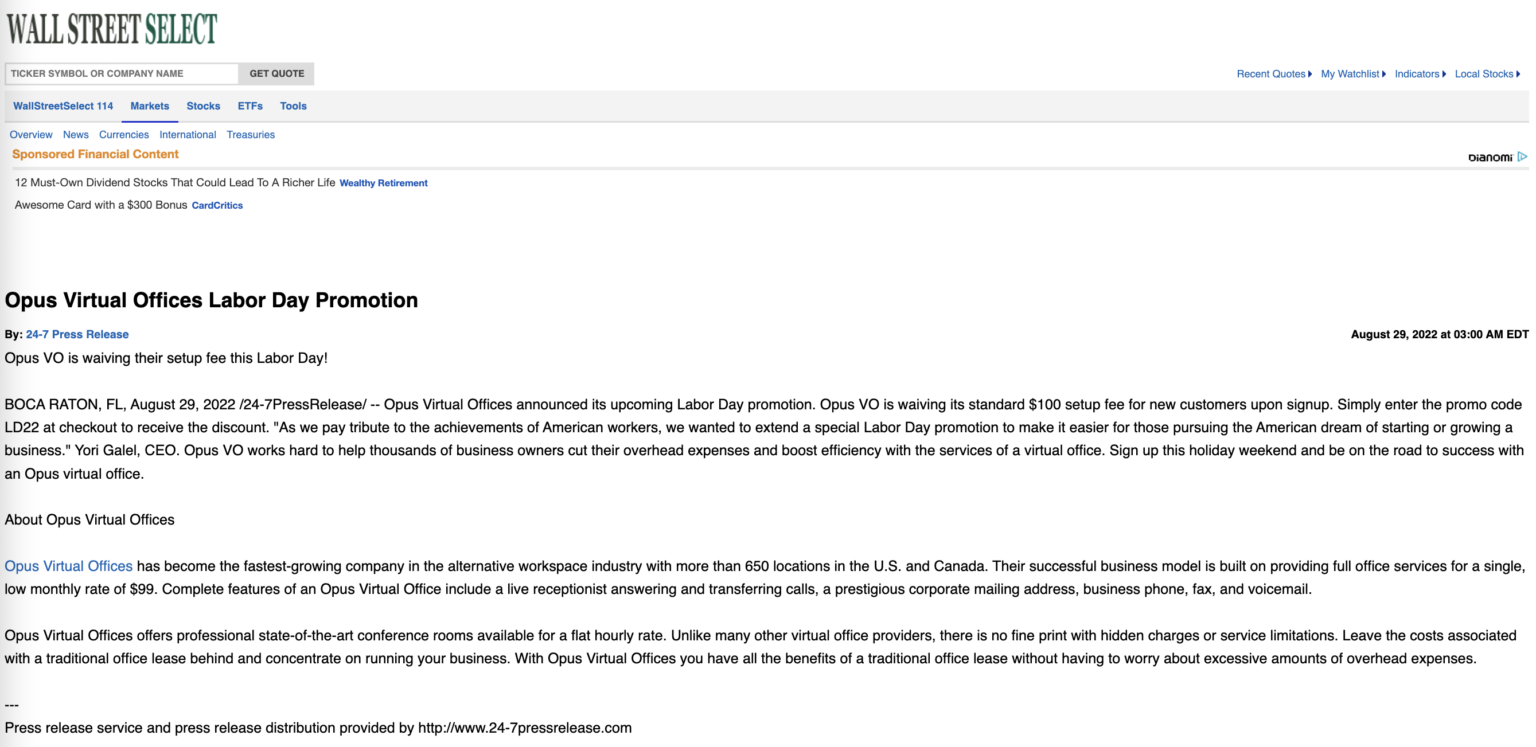 Premium Virtual Office Solutions Opus Virtual Offices