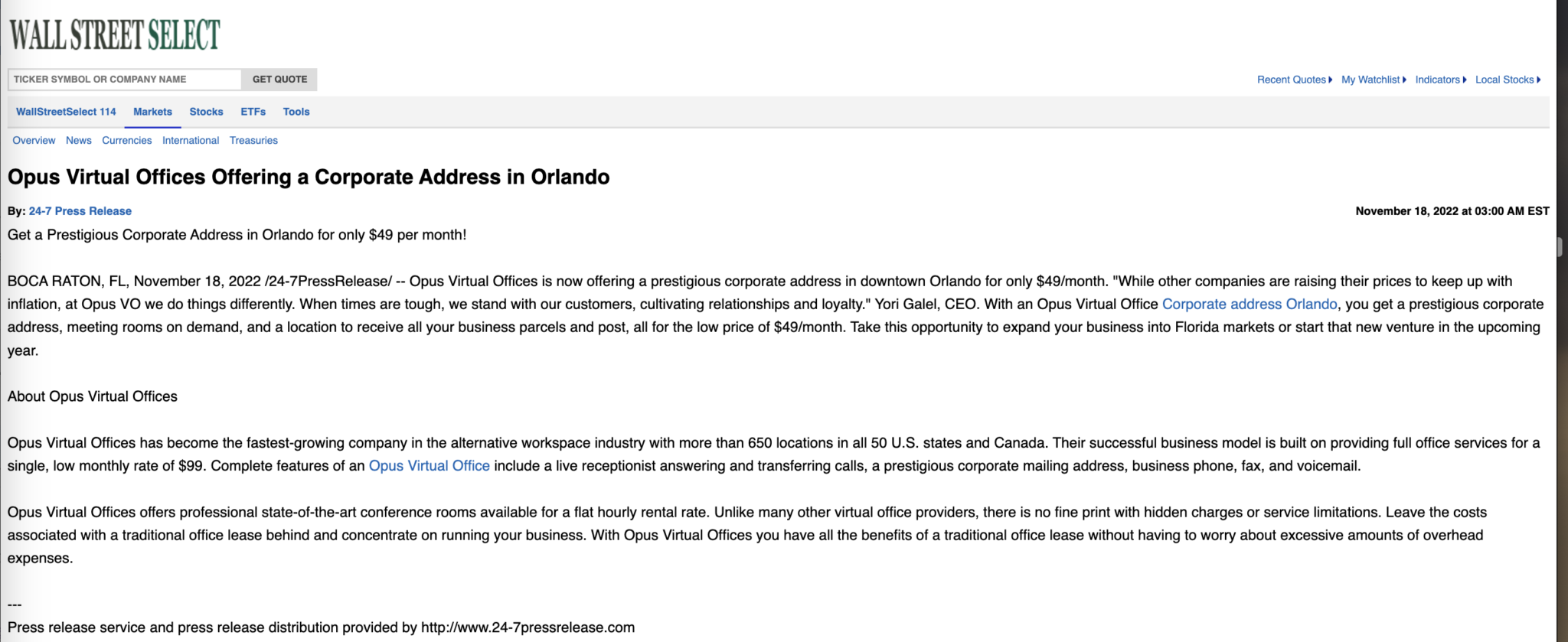 Opus Virtual Offices Offering a Corporate Address in Orlando Opus