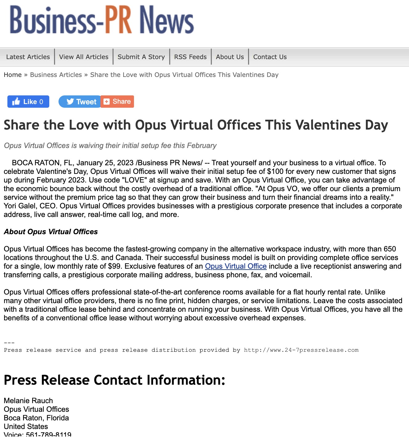 Share the Love with Opus VO This Valentines Day