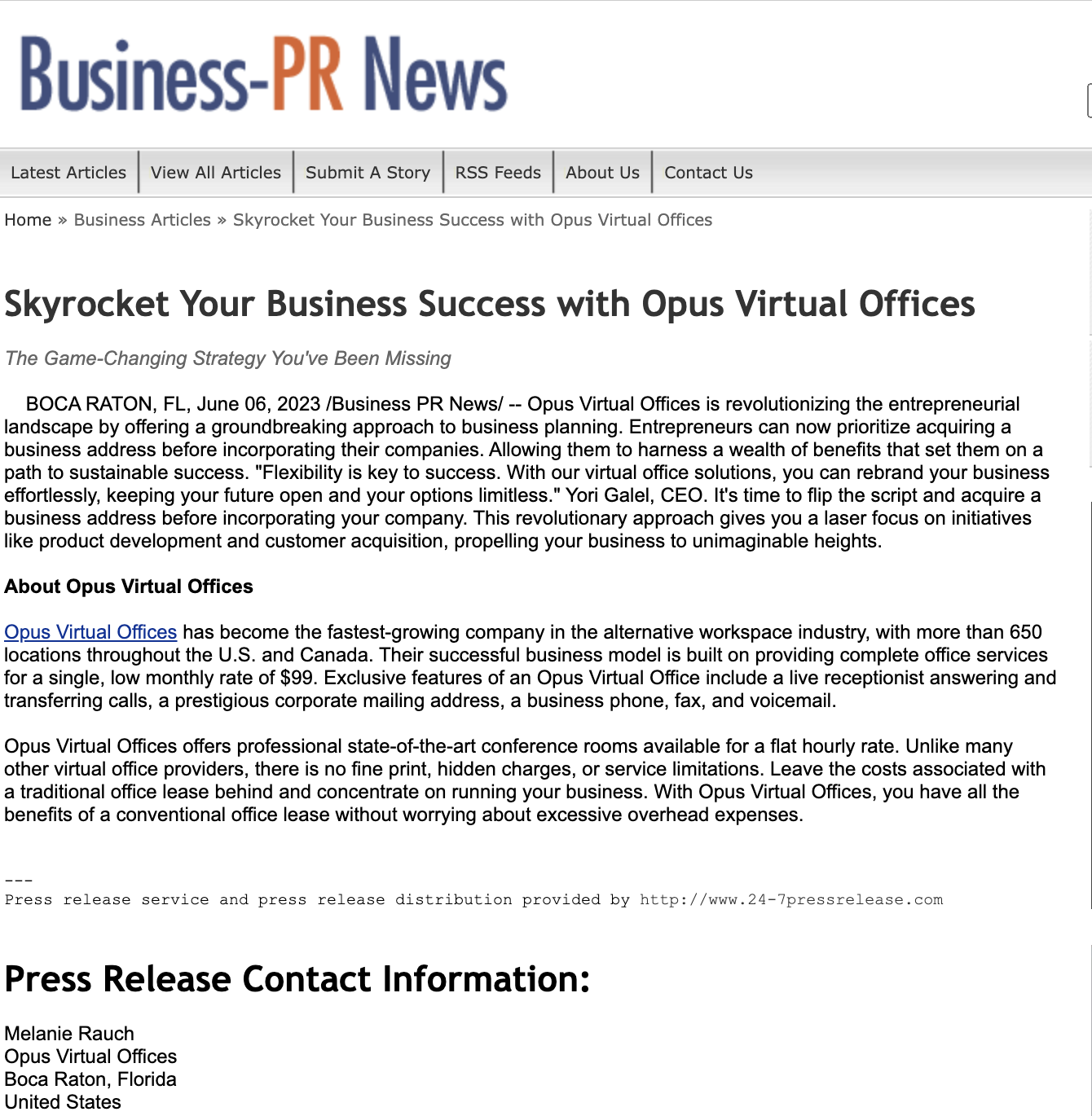 Skyrocket Your Business Success with Opus Virtual Offices
