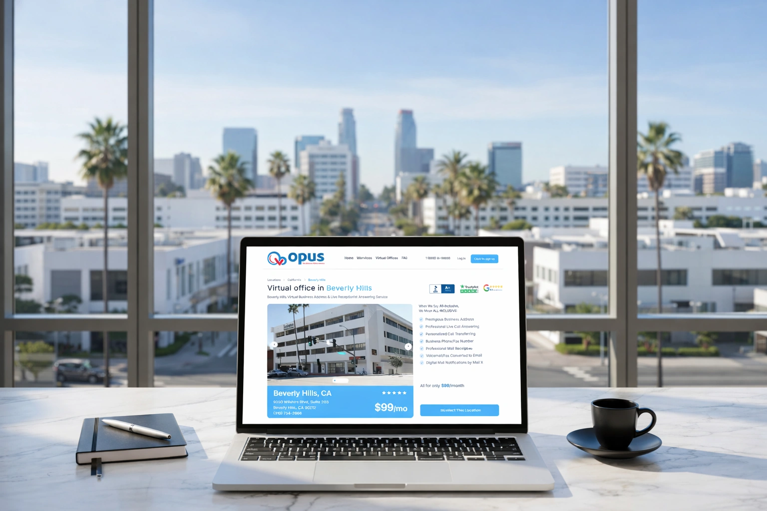 Best Virtual Office in Beverly Hills (2026 Guide) - Opus Virtual Offices